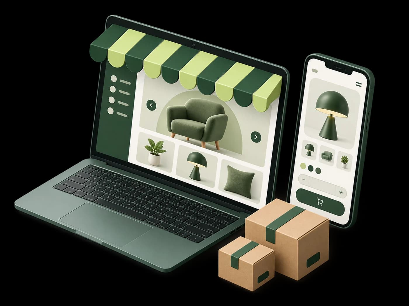 Illustration of Shopify Website Developer services